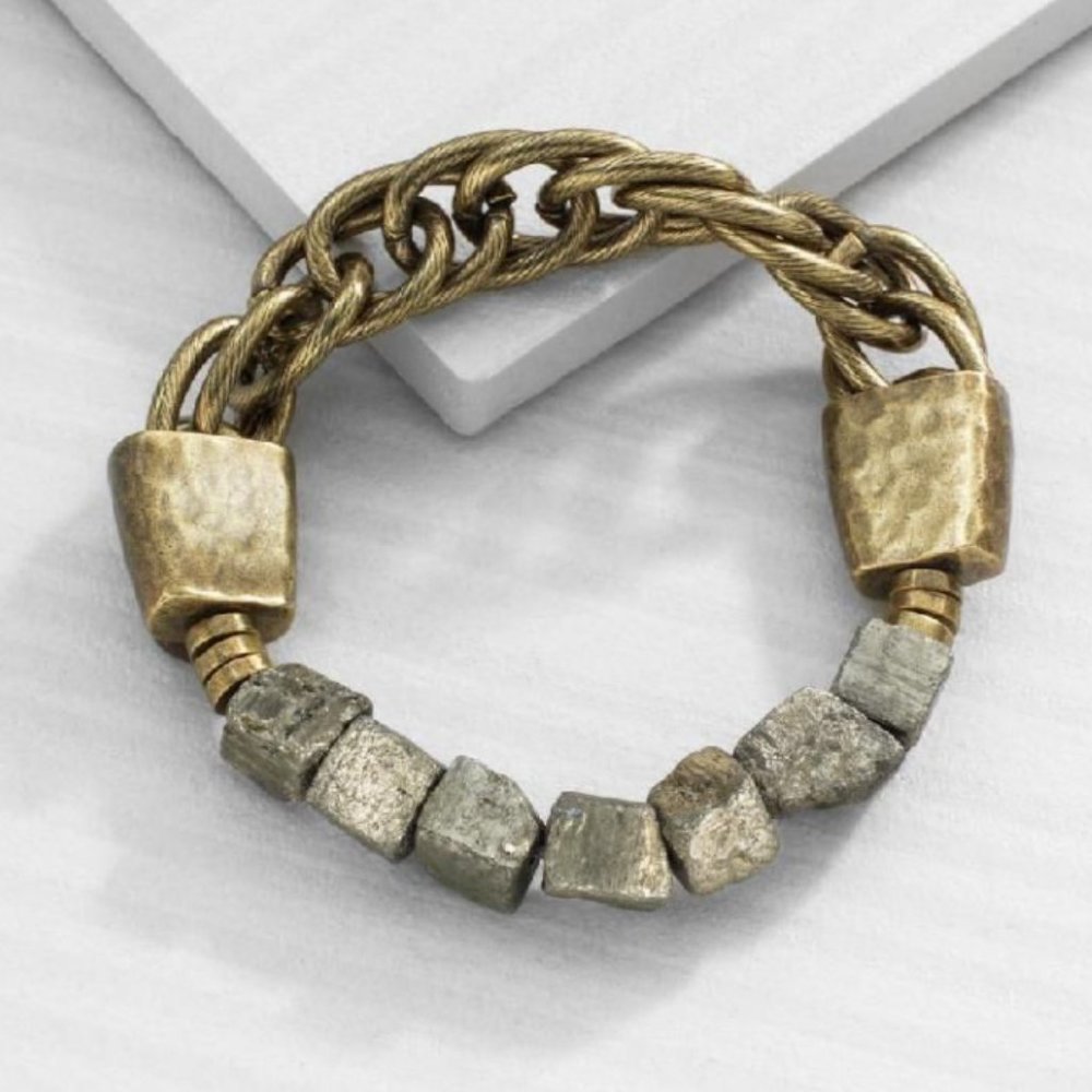 Silpada Neutral Chain Stretch Bracelet